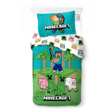 Javoli Minecraft Jungle Explore ágyneműhuzat 140×200cm, 70×90 cm lakástextília