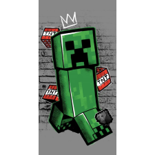 Javoli Minecraft Metro Art Creeper fürdőlepedő, strand törölköző 70x140cm babatörülköző, kifogó