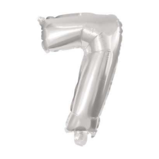 Javoli Mini 7-es Silver szám Fólia lufi 33 cm party kellék