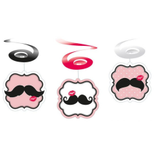 Javoli Mustache, Bajusz szalag dekoráció 6 db-os szett party kellék