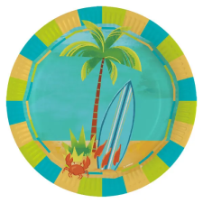 Javoli Nyár Surf Party papírtányér 8 db-os 23 cm party kellék