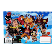 Javoli One Piece Team A/4 spirál vázlatfüzet, 30 lapos füzet