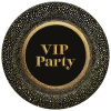 Javoli Party Gold VIP papírtányér 8 db-os 18 cm