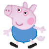 Javoli Peppa malac Blue fólia lufi 61 cm (WP)