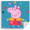 Javoli Peppa malac Hearts Mágikus Kéztörlő arctörlő, törölköző 30x30cm