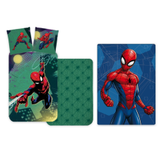 Javoli Pókember Emerald gyerek ágyneműhuzat és polár takaró szett babaágynemű, babapléd