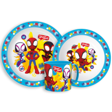 Javoli Pókember Spidey étkészlet, micro műanyag szett bögrével 265 ml babaétkészlet