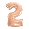 Javoli Rose Gold 2-es szám fólia lufi 92 cm