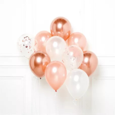 Javoli Rose Gold Balloon 10 pieces (27,5cm) party kellék