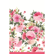 Javoli Rózsa Twigs with Leaves papír asztalterítő 120x180 cm party kellék