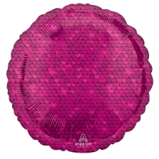 Javoli Rózsaszín flitter mintás fólia lufi 43 cm party kellék
