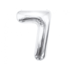 Javoli Silver, Ezüst 7-es szám fólia lufi 85 cm party kellék