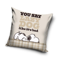 Javoli Snoopy Lazy Dog párnahuzat 40x40 cm lakástextília