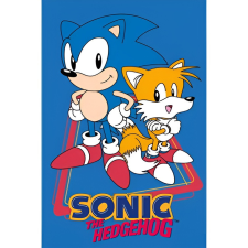 Javoli Sonic a sündisznó Tails kéztörlő arctörlő, törölköző 30x50cm lakástextília