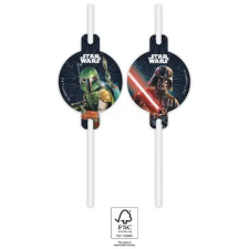 Javoli Star Wars Galaxy papír szívószál, 4 db-os szett FSC party kellék