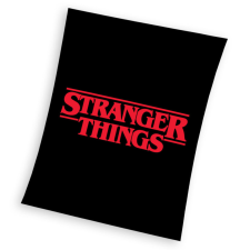 Javoli Stranger Things Black coral fleece polár takaró 130x170cm lakástextília