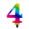 Javoli Színes 4-es Galaxy számgyertya, tortagyertya