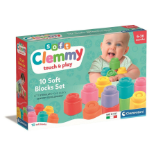 Javoli Színes Clemmy puha építőkocka szett 10 db-os Clementoni kreatív és készségfejlesztő