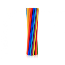 Javoli Színes Rainbow Colours papír szívószál 200 db-os party kellék