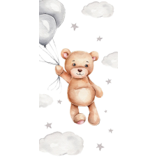 Javoli Teddy Bear, Maci fürdőlepedő, strand törölköző 70x140cm lakástextília