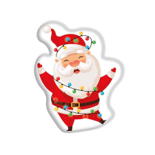 Javoli Télapó Cheerful Karácsony formapárna, díszpárna 40 cm Velúr lakástextília