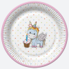 Javoli Unikornis Sweet papírtányér 8 db-os 18 cm
