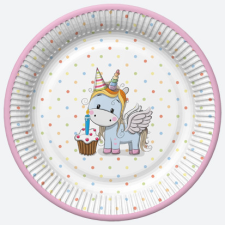 Javoli Unikornis Sweet papírtányér 8 db-os 18 cm party kellék