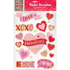 Javoli Valentine's Day, Valentín Nap Ablak matrica 15 db-os party kellék