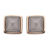 Javoli Victoria Rose gold színű barna köves fülbevaló