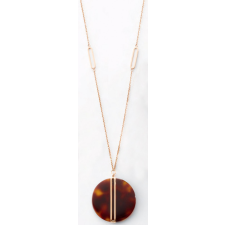 Javoli Victoria Rose gold színű barna mintás nyaklánc nyaklánc