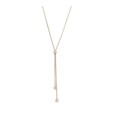 Javoli Victoria Rose gold színű fehér köves kocka nyaklánc nyaklánc