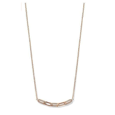 Javoli Victoria Rose gold színű fehér köves nyaklánc nyaklánc
