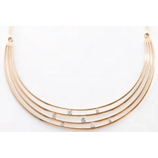 Javoli Victoria Rose gold színű fehér köves nyaklánc nyaklánc
