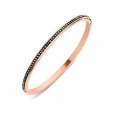 Javoli Victoria Rose gold színű fekete köves karkötő karkötő