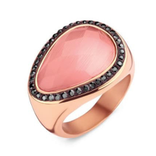 Javoli Victoria Rose gold színű rózsaszín köves gyűrű gyűrű