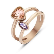 Javoli Victoria Rose gold színű színes köves gyűrű gyűrű