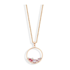 Javoli Victoria Rose gold színű színes köves nyaklánc nyaklánc