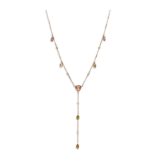 Javoli Victoria Rose gold színű színes köves nyaklánc nyaklánc