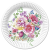 Javoli Virág Arrangement papírtányér 8 db-os 22,7 cm