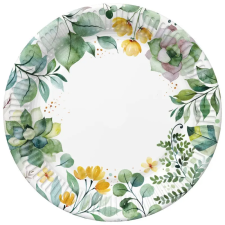 Javoli Virág Floral Frame papírtányér 8 db-os 18 cm party kellék