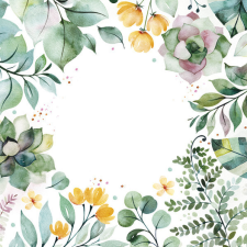 Javoli Virág Floral Frame szalvéta 20 db-os 33x33 cm party kellék