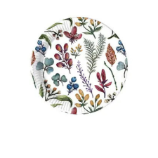Javoli Virág Herbs papírtányér 8 db-os 20 cm party kellék