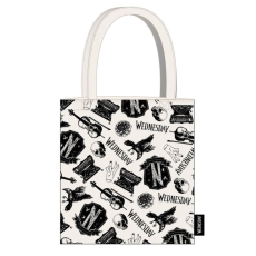 Javoli Wednesday Black shopping bag, bevásárlótáska 39 cm