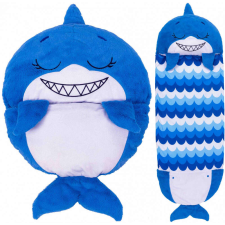 Jay Play Happy Nappers hálózsák-párna: Sandal, a kék cápa - 137cm hálózsák, pizsama