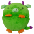 JayPlay Happy Nappers: Zöld sárkány párnahálózsák