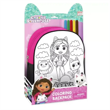 Jazwares Gabi Babaháza kifesthető hátizsák szett, 5 féle filctollal plüssfigura