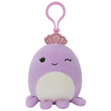 Jazwares Kulcstartós plüssfigura, Violet a lila polip koronával, Squishmallows 9 cm, SQCR00786 plüssfigura