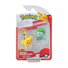 Jazwares Pokémon: 2 db-os figura csomag - Bulbasaur, Pikachu játékfigura