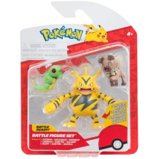 Jazwares Pokémon 3 db-os figura csomag -  Caterpie, Rockruff, Electabuzz, PKW3892 játékfigura