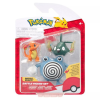 Jazwares Pokémon: 3 db-os figura csomag - Charmander, Trubbish, Poliwhirl